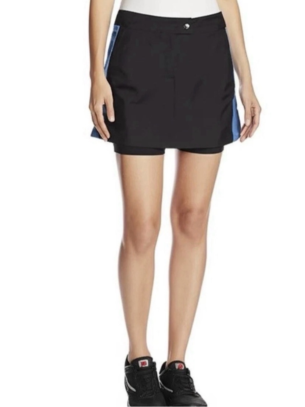 NWT IZOD Skort Womens 8 Black Blue Athletic Golf Cool FX